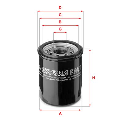 SOFIMA S 4030 R Масляный фильтр  для GREAT WALL  (Грейтвол Коолбеар)