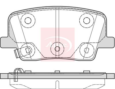APEC Brake Pad Set, disc brake PAD2382