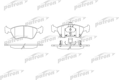 Комплект тормозных колодок, дисковый тормоз PATRON PBP1321 для TOYOTA AVENSIS