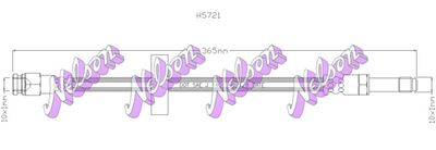 Тормозной шланг KAWE H5721 для VW CADDY