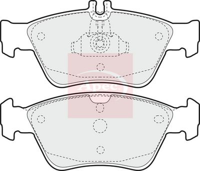 APEC Brake Pad Set, disc brake PAD886