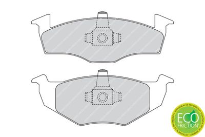 Brake Pad Set, disc brake FDB1288