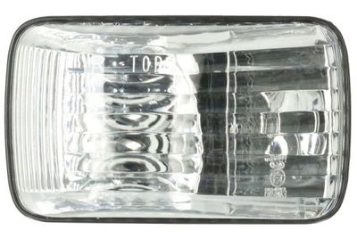 Controlelampje, zijkant Rechts (kleur van het glas: transparant, met lampvoet)
