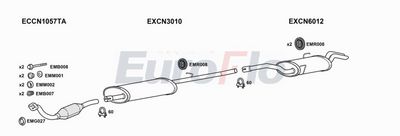Układ wydechowy EUROFLO CNDIS20D7004D