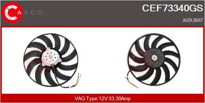 VENTILATOR RADIATOR CASCO CEF73340GS