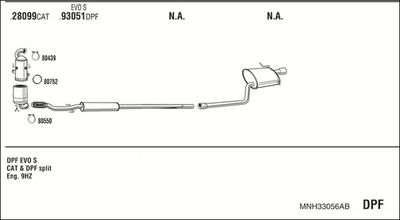 SISTEM DE ESAPAMENT WALKER MNH33056AB