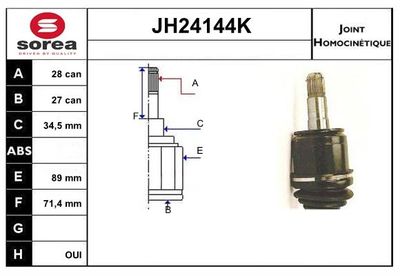 GELENKSATZ ANTRIEBSWELLE
