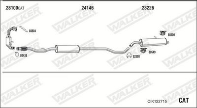 SISTEM DE ESAPAMENT WALKER CIK122715