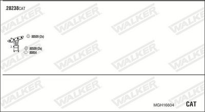 Изпускателна система WALKER MGH16604