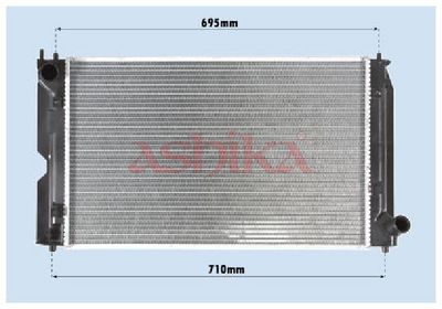 радиатор, охлаждане на двигателя ASHIKA RDA153111