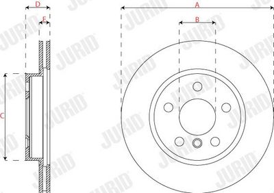 BREMSSCHEIBE JURID 563291JC 2