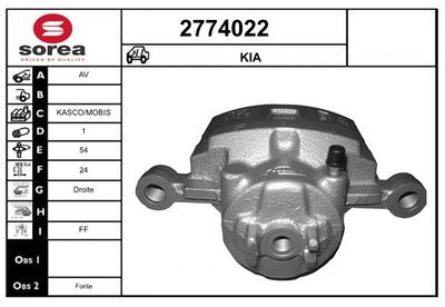 ETRIER FRANA EAI 2774022