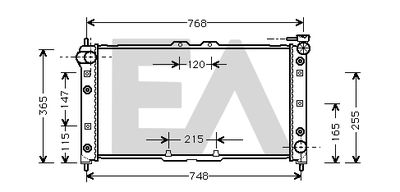 EACLIMA 31R52054 Радиатор охлаждения двигателя для MAZDA MX-3