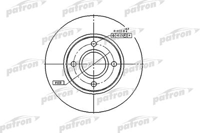 Тормозной диск PATRON PBD2622 для FORD COUGAR