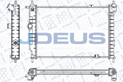 JDEUS RA0200440 Радиатор охлаждения двигателя для OPEL ASTRA F Фургон/универсал (T92)
