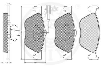 SET PLACUTE FRANA FRANA DISC OPTIMAL 10535 2