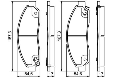 Brake Pad Set, disc brake 0 986 495 159