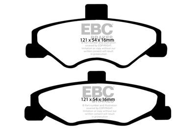 Комплект тормозных колодок, дисковый тормоз EBC Brakes DP1323 для CHEVROLET CAMARO
