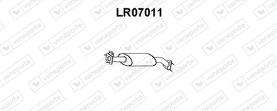 VENEPORTE LR07011 Глушитель выхлопных газов  для LAND ROVER DEFENDER Pick Up (L316) 2.5 Td5 4x4 (L316)