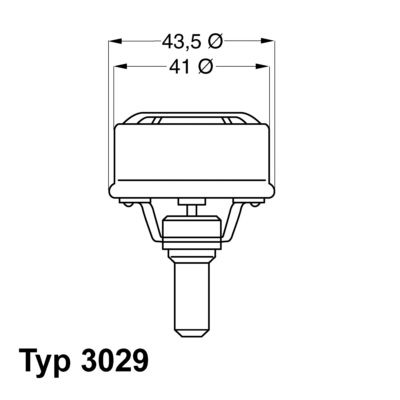 Термостат, охлаждающая жидкость BorgWarner (Wahler) 3029.86 для DACIA 1410