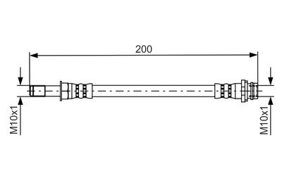 Тормозной шланг BOSCH 1 987 481 443 для FORD S-MAX