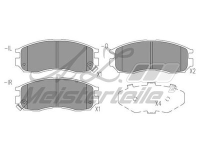 комплект спирачно феродо, дискови спирачки A.Z. Meisterteile AZMT-44-022-1563