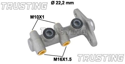 Главный тормозной цилиндр TRUSTING PF945 для HYUNDAI ACCENT