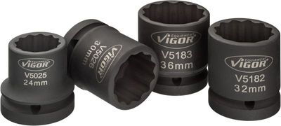 Vigor V5024 Sada kovaných hlavic pro spoje hnacích hřídelí 3/4" 4 Ks