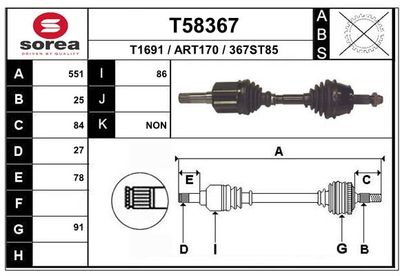 ANTRIEBSWELLE EAI T58367