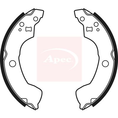 APEC Brake Shoe Set SHU664