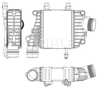 Laddluftkylare MAHLE CI 410 000P