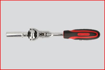 Ks Tools - Mini račňa s výkyvnou hlavou a T-rukoväťou 72zubov 1/4"