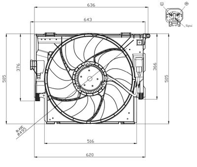 VENTILATOR RADIATOR NRF 47956