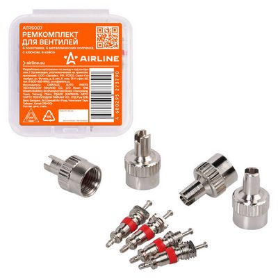 Комплект золотников, сервисный нипель Airline ATRS007