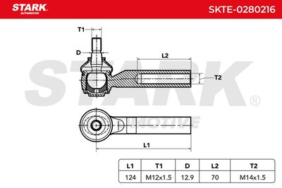 накрайник на напречна кормилна щанга STARK SKTE-0280216