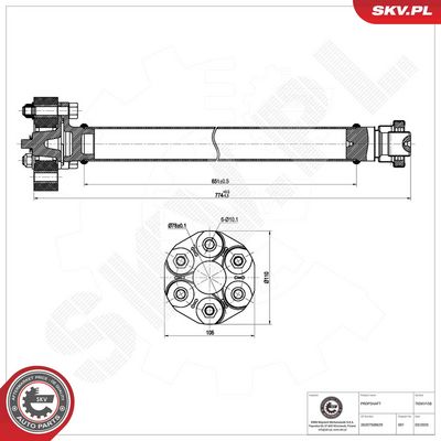 полуоска ESEN SKV 76SKV158