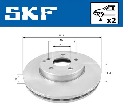 Brake Disc VKBD 80081 V2