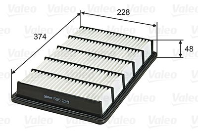 Воздушный фильтр VALEO 585228 для MAZDA RX-8