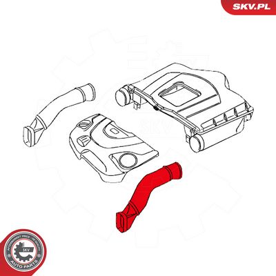 Usisno crijevo, filtar za zrak ESEN SKV 43SKV919