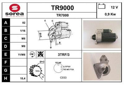 STARTER SNRA TR9000