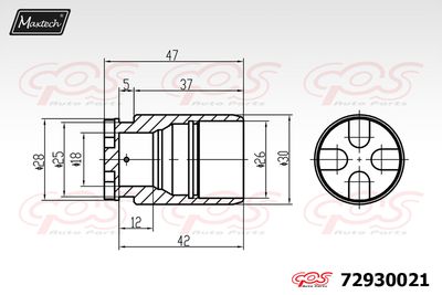 MAXTECH 72930021 Комплект направляющей суппорта  для NISSAN MICRA II (K11) 1.0 i 16V