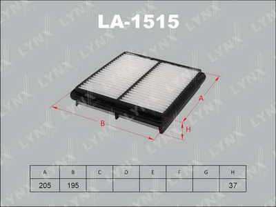 LYNXauto LA-1515 Воздушный фильтр  для CHERY  (Чери Kимо)