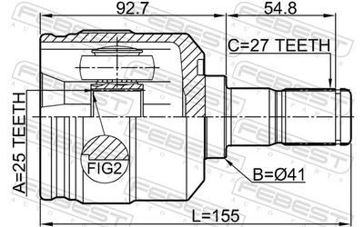 Joint Kit, drive shaft 1211-SANFER