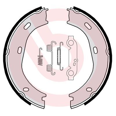 BREMBO Remschoenset, parkeerrem ESSENTIAL LINE (S 50 501)