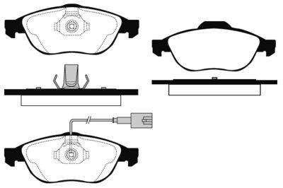RAICAM RA.0626.1 Тормозные колодки и сигнализаторы  для ALFA ROMEO 147 (937_) 2.0 16V T.SPARK (937.AXA1, 937.AXC1, 937.BXC1)