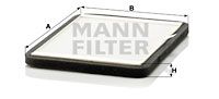 Filter, Innenraumluft MANN-FILTER CUK 2424