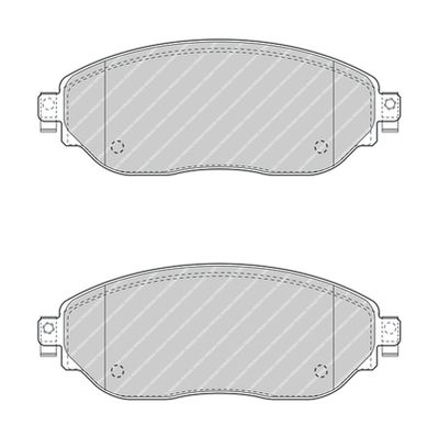 Bromsbeläggssats, skivbroms FERODO FVR4840