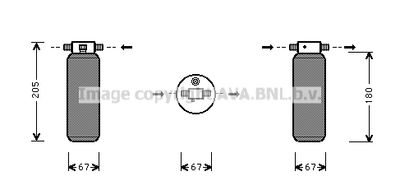 Осушитель, кондиционер PRASCO AUD007 для LAND ROVER DISCOVERY