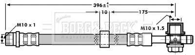 Brake Hose Borg & Beck BBH7185