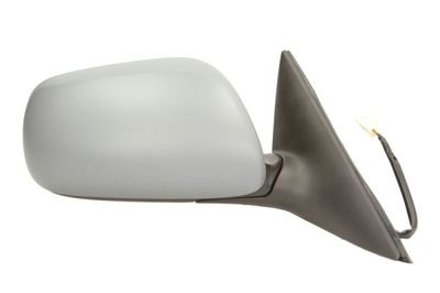 Zijspiegel Rechts (elektrisch, in reliëf, under-coated) past: TOYOTA CAMRY XV40 01.06-09.11